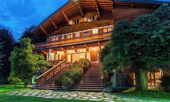 Barzio Chalet De Esquí | Villa Meridiana Chalet de lujo con parque y piscina