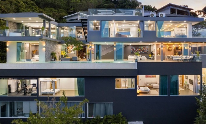 Bophut Villa | Villa Moonstar 6 bedroom Luxury with Breathtaking Seaviews