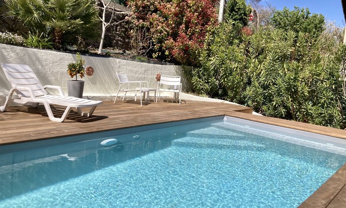 Les Accates Villa | Villa de 130 m2 con jardín y piscina.