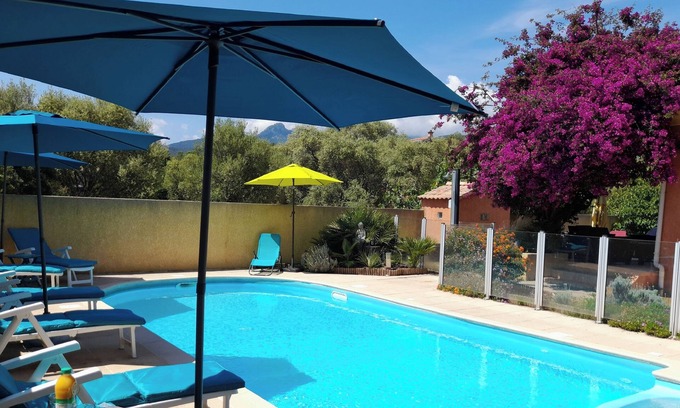 Ventiseri Casa | MINI VILLA 60m² con piscina - 2 dormitorios - aire acondicionado - terraza - playa 5 minutos