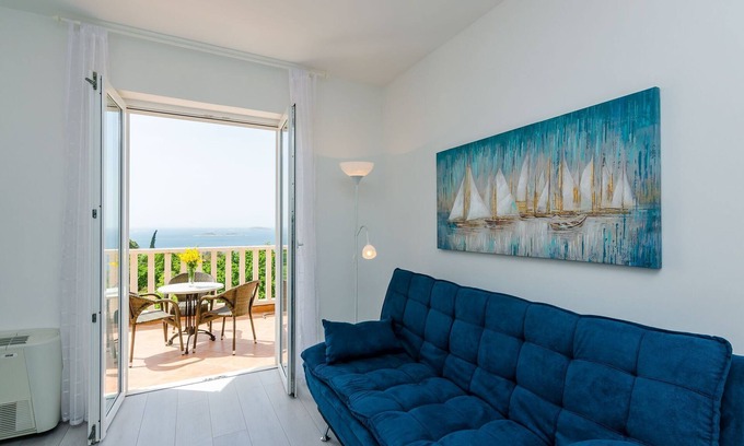 Plat Apartamento | Villa Panorama Dubrovnik (A1) - Deluxe One Bedroom Apartment with Terrace and Sea View