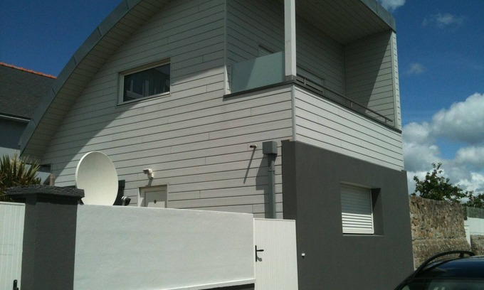 Ile-Tudy Casa | De pie, terraza con vista al mar, playa 50M 2/4 pers.
