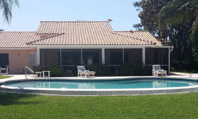 Clermont Casa | Villa pool on lake waterski school and golf near Orlando