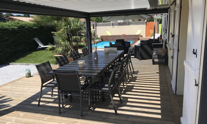 La Teste-de-Buch Villa | Hermosa villa + piscina climatizada, zona muy tranquila.