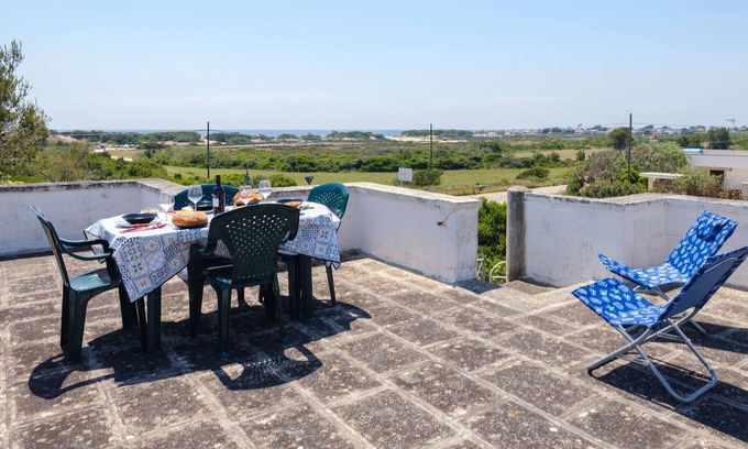 Torre Castiglione Villa | Villa 'Punta Prosciutto Vista Mare' con vistas al mar, Wi-Fi y aire acondicionado