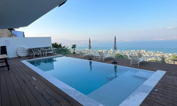 Tiberias Villa | "Villa-SELAVI" 3 unit complex with infinity pool