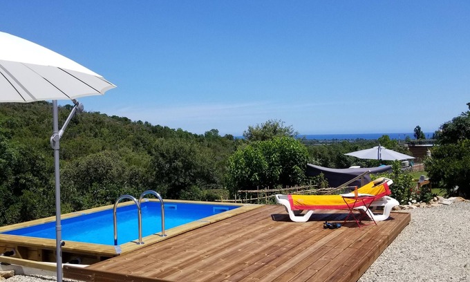 Ventiseri Apartamento | Villa set between the sea and the Massif de Bavella, magnificent view.