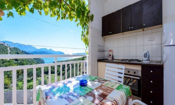 Podimoc Casa | Villa Sunce Doli - Habitación Doble con balcón y vistas al mar