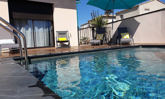 Pinet Villa | Villa con piscina para 8 personas cerca de Marseillan, Cap d'Agde y