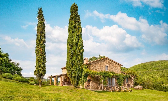 San Casciano dei Bagni Villa | Villa Tirelli - Cinco Habitaciones Villa, Capacidad 10