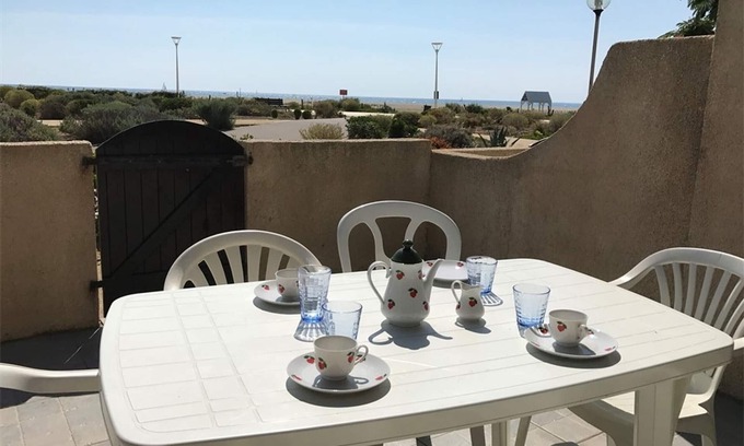 Leucate Villa | Villa T2+Altillo 6 Pers, Terraza, Aparcamiento, Frente al Mar