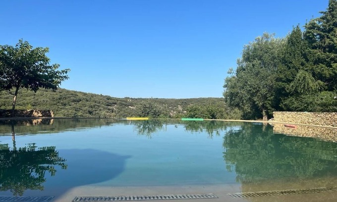 Saint-Maximin Otro | Villa Uzès Swimming pool lagoon and breathtaking view 10 pax