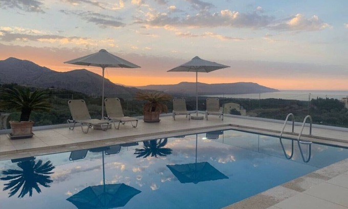 Kournas Casa | Villa Vuna - Private Pool - Panoramic Seaview