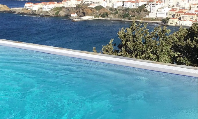 Steniai Casa | Villa with amazing sea view of the Agean sea and “chora”