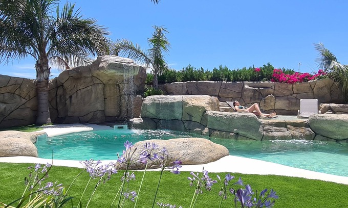 Calafat Villa | CALAFAT PALMS (CHALET CON JARDIN Y PISCINA PRIVADA HUTTE-002089-77)