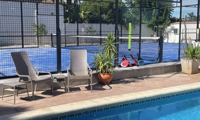 Alhaurín de la Torre Villa | Villa with heated pool and private padel court