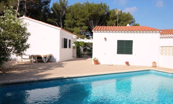 Port d'Addaia Casa | Villa piscina privada en Port Addaia - Rodeada de pinos- Junto al puerto