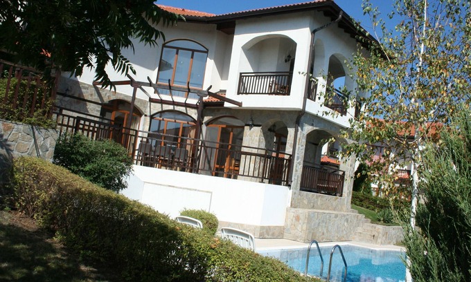 Aheloy Villa | Villa con piscina privada, vistas al mar, complejo de lujo de los viñedos, Aheloy (Pomorie)