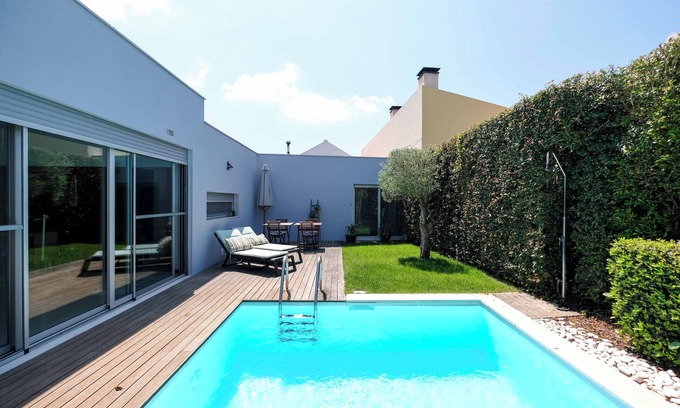 Aldeia do Meco Casa | Casa con piscina y jardín privado - Playa del Meco - Free Wifi