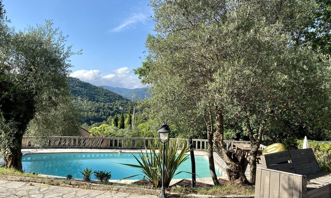 Le Tignet Casa | Villa with private swimming pool hill view, lake 5' Cannes & sea 30', Grasse 15'