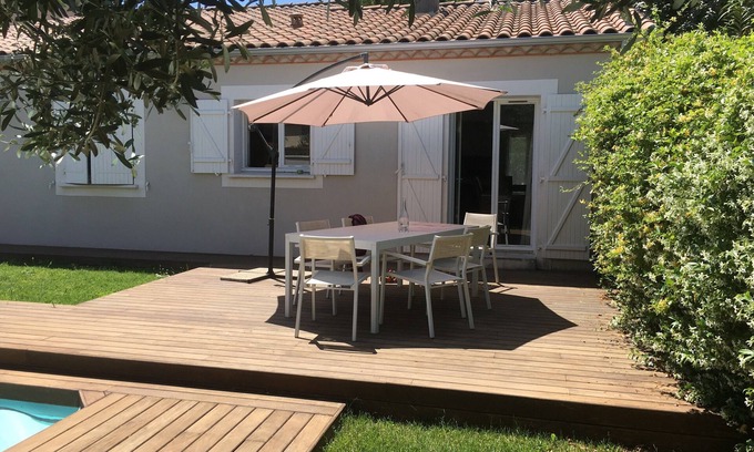 Teyran Casa | Villa con piscina tranquila