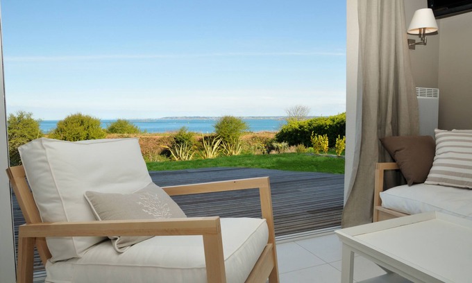 Roscoff Villa | Villa Ewa Roscoff con vista al mar y piscina climatizada