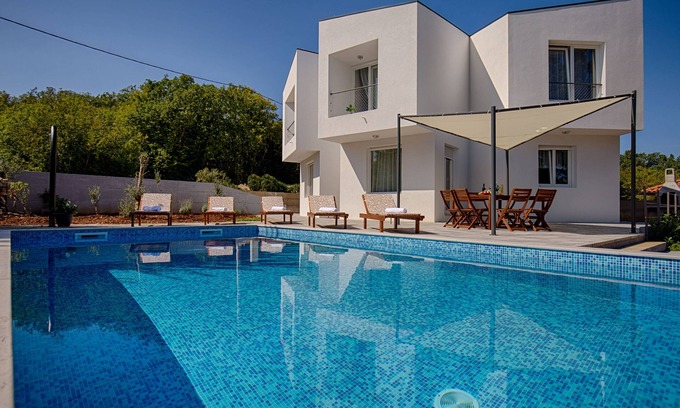 Gostinjac Villa | Villa súper moderno con piscina, muebles de lujo, barbacoa, zona tranquila