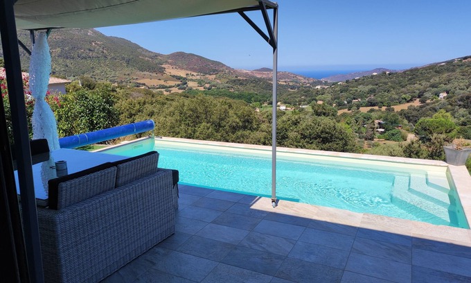 Alata Casa | Villa with unobstructed view of sea and scrubland, not overlooked