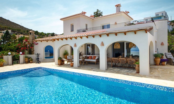 Benitachell Villa | Villa 'Xenofilia 6' con vistas al mar, Wi-Fi y aire acondicionado