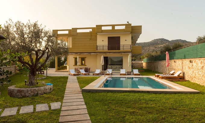 Afandou Villa | Vista del Pueblo de Afandou