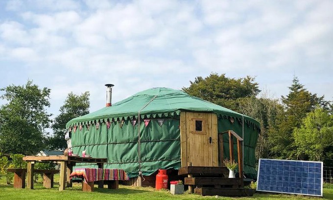 Bethania Otro | 'Villager' the Yurt at Pentref Luxury Camping