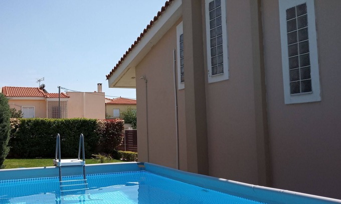 Agios Constantios Casa | VillaK en la cima de una colina sobre el golfo Sarónico