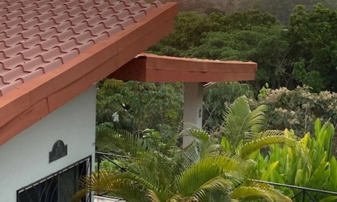 Uvita Cabina | Cabina con vista al mar. Cocina moderna 1BR 1BA completa. A pie de playa.