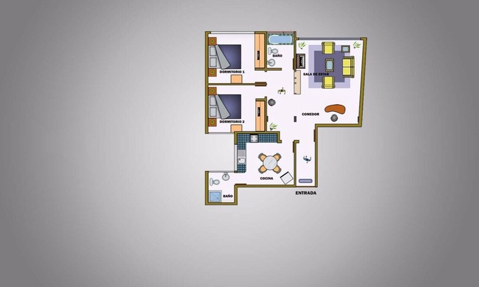 Cochabamba Apartamento | VIOLETTA' S APARTAMENTO 2 HABITACIONES