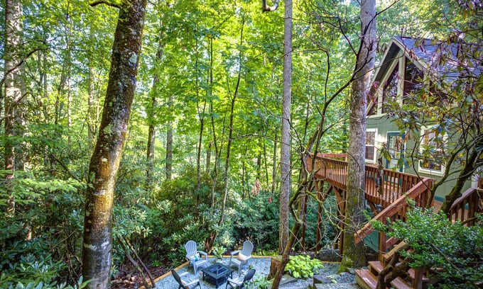 Mill Ridge Chalet De Esquí | Visit #mytreetophideaway located in Banner Elk, NC, nestled high in the trees.
