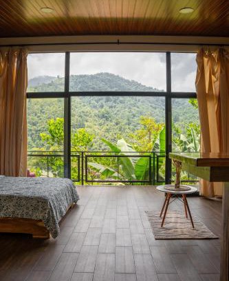 Canaan Chalet De Esquí | Vista Canaan Cabaña de montaña