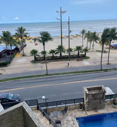 Vila Assuncao Apartamento | Vista Mar, Pé areia, Piscina, 2Vagas, 2 Dort, 80Mt, Aceita Pets