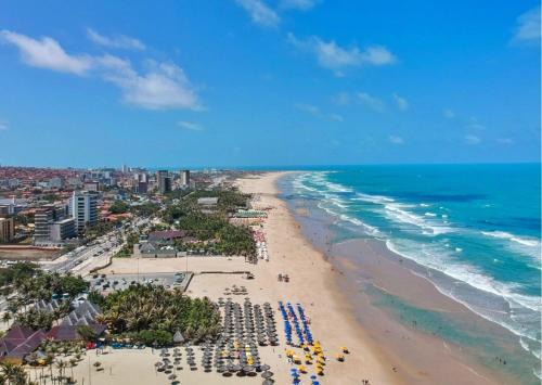 Vicente Pinzon Apartamento | Vista mar, piscina, na praia do futuro, com Ar condicionado e Wi-Fi