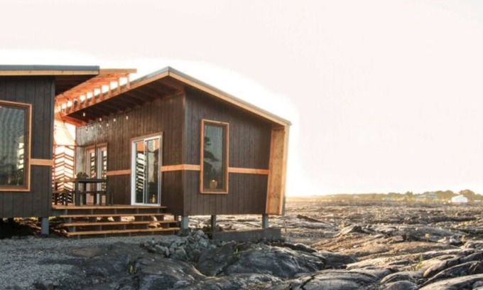 Kalapana Casa | Volcano Escape Epic Tiny Home on Lava Field with Volcano Views
