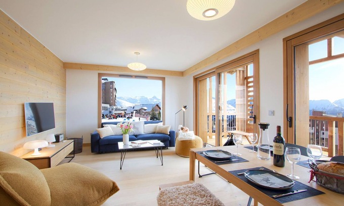 Bergers Condominio | Vue sur les pistes, ski aux pieds, T3 + cabine