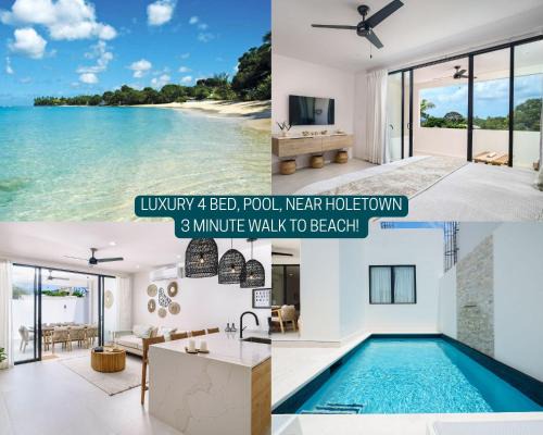 Lower Carlton Beach Apartamento | Walk to Beach, NEW LUX 4BD Villa & Pool! Near Holetown