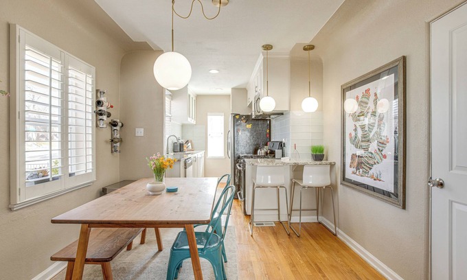 Whittier Casa | Walk to City Park: Chic Home w/ Hot Tub & Yard