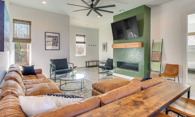 Medicine Park Casa | Walk to Lake: Home w/ Game Room in Medicine Park!