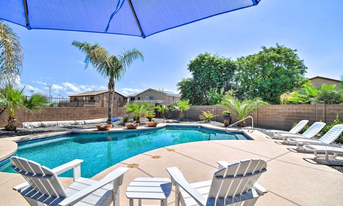 Orchards Casa | Walk to Surprise Stadium: Villa w/ Covered Patio!