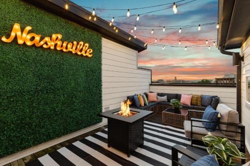 Hillsboro West End Casa | Walk to Vanderbilt and Belmont with Garage and Rooftop Deck