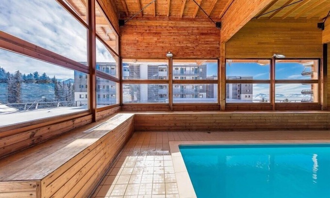 Chamrousse Condominio | Cálido y acogedor apartamento de 1 habitación con alcoba y balcón privado