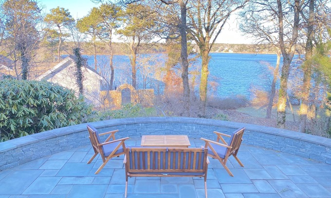 South Yarmouth Casa | Water views and boating await from our Follin's Pond home and private dock.