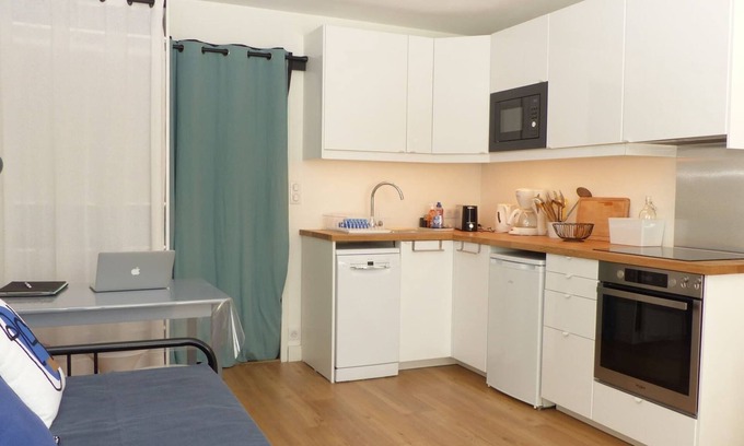 Saint-Pierre-Quiberon Apartamento | Waterfront studio in Penthièvre