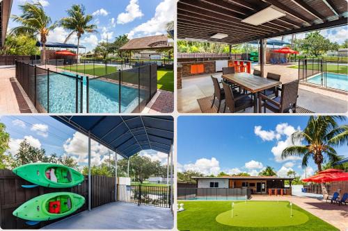 Miami Gardens Casa | Waterfront 3BR with Pool Tiki Hut & Mini Golf