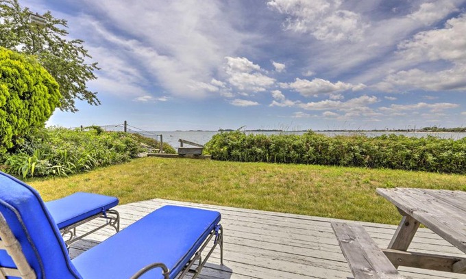 Clinton Casa | Waterfront Cottage with Sunroom and Patio and Grill